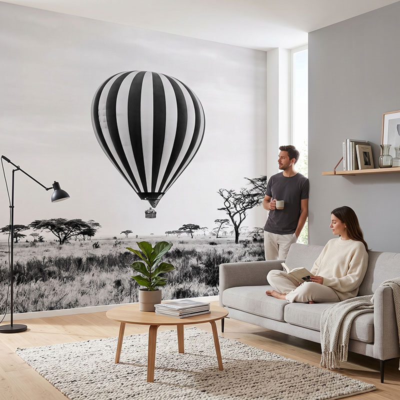 Fototapeta Balon na afrykańskiej sawannie