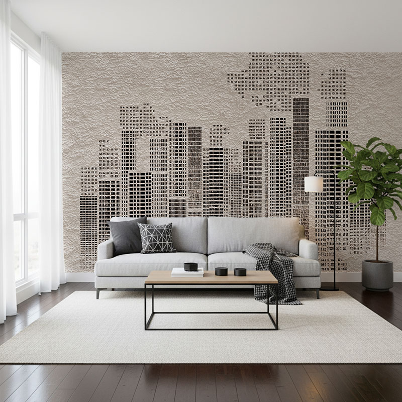 Fototapeta Geometryczny pejzaż miejski