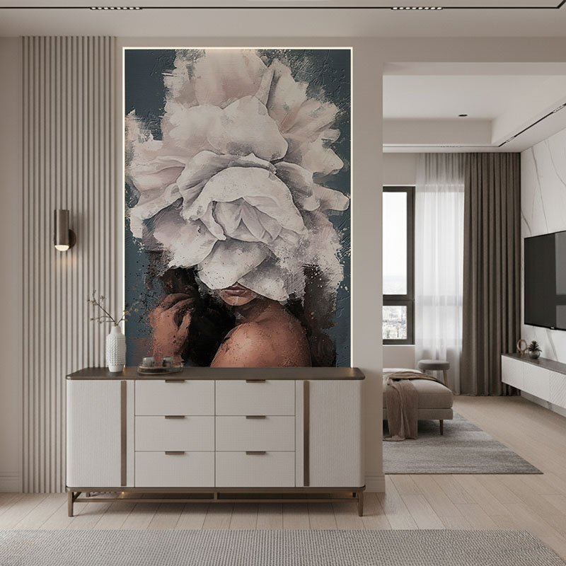 Fototapeta Dziewczyna z kwiatem na głowie