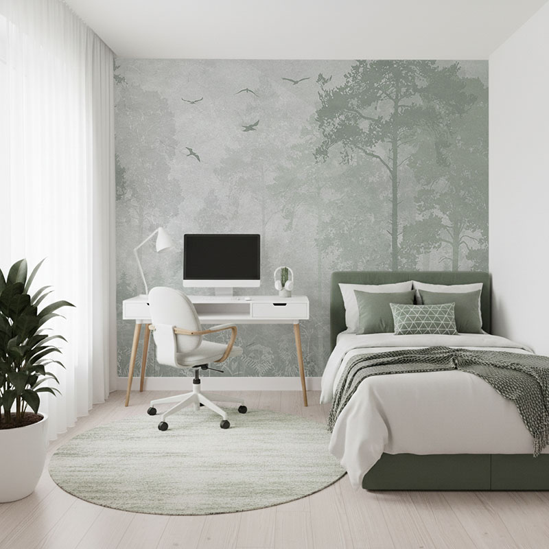 Fototapeta Poranny las