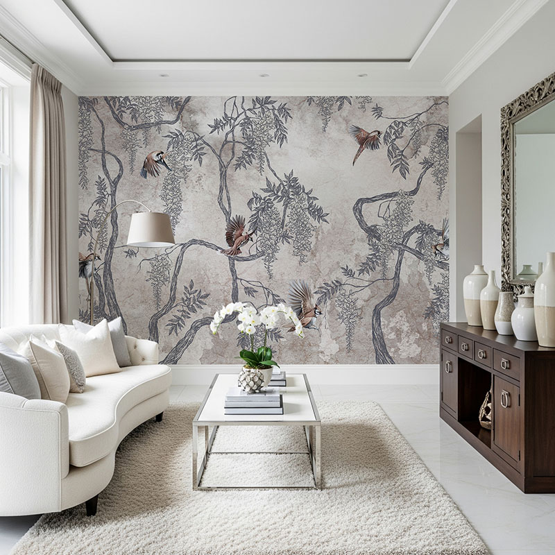 Fototapeta Ptaki na gałązkach