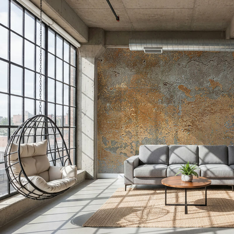 Fototapeta Stary mur z brązowymi plamami