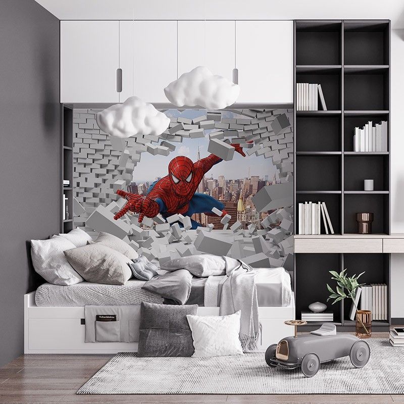 Fototapeta dla dzieci Spiderman człowiek pająk z efektem 3D