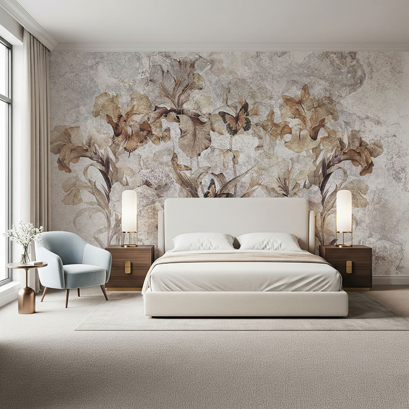 Fototapeta Irysy i motyle