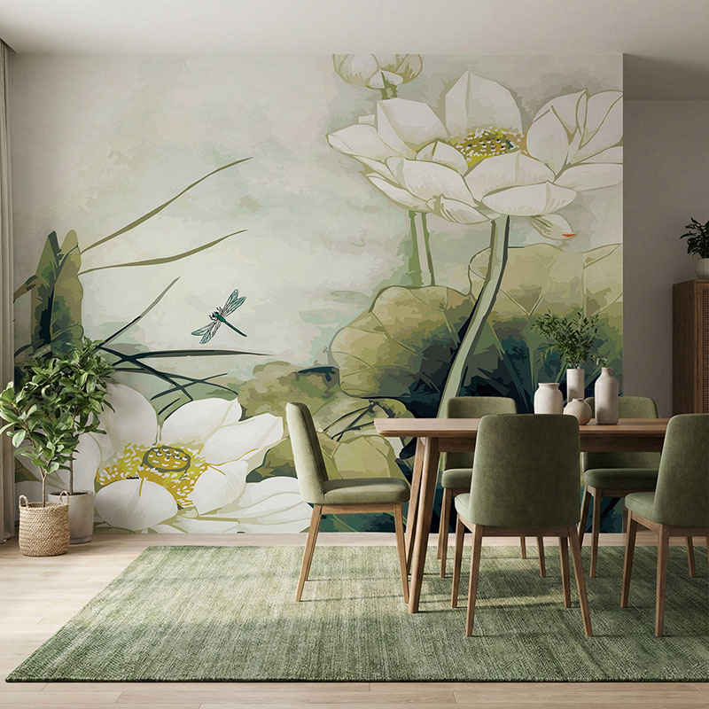 Fototapeta Lilie i ważka