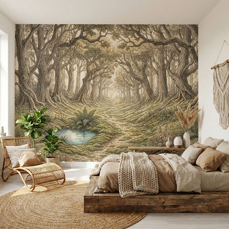 Fototapeta Ścieżka w starym lesie