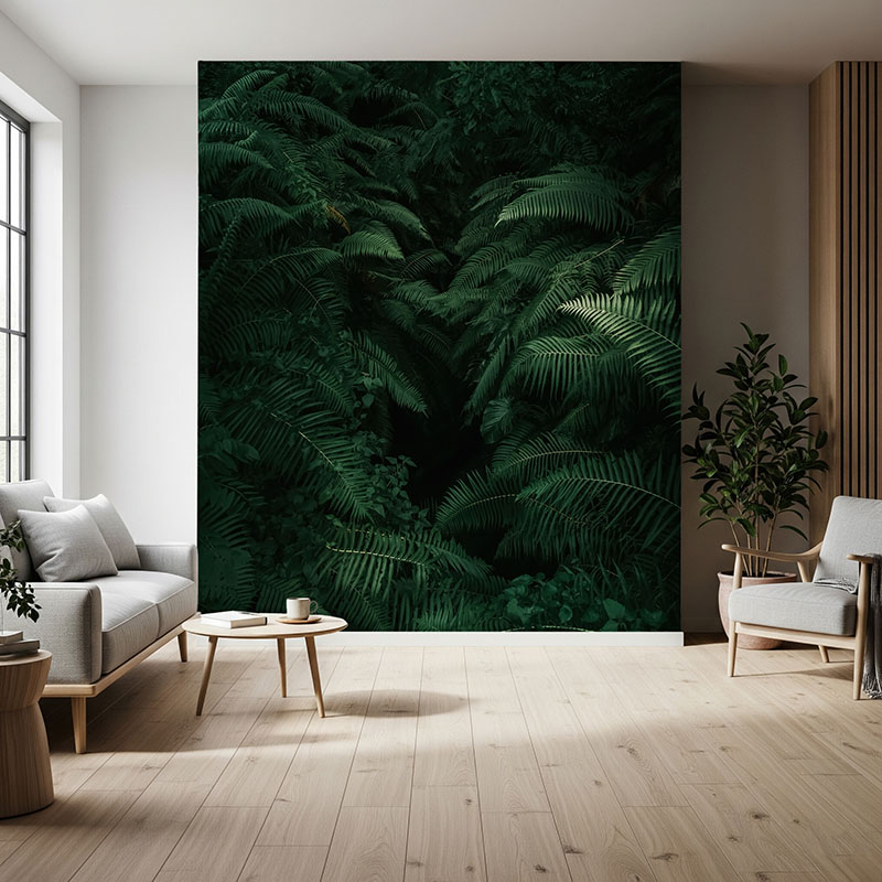 Fototapeta Paprocie w lesie