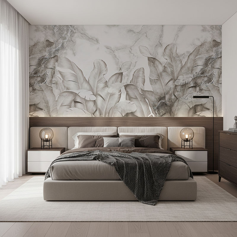 Fototapeta Tropikalne liście bananowca