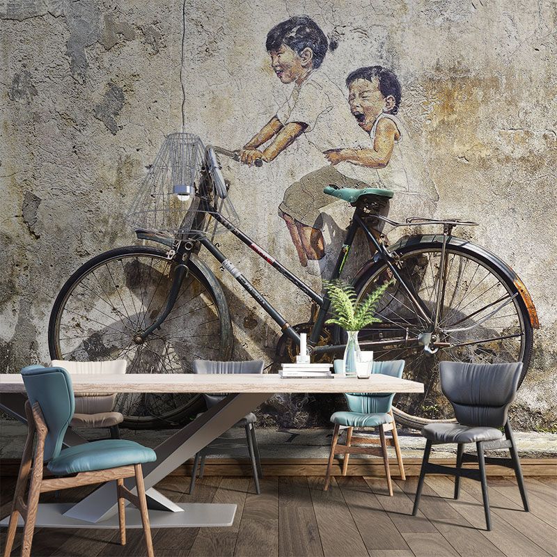 Mural Dzieci na Rowerze