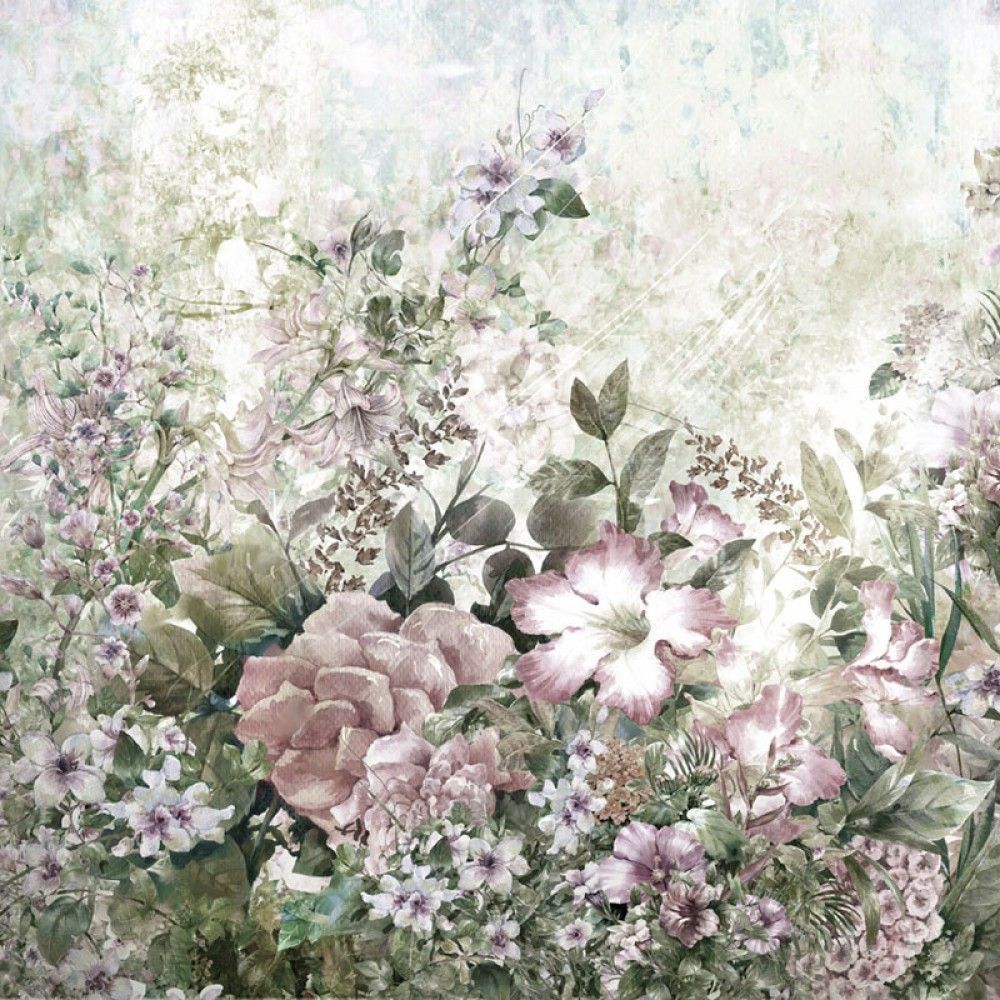 Fototapeta Abstrakcyjne kwiaty malarstwo