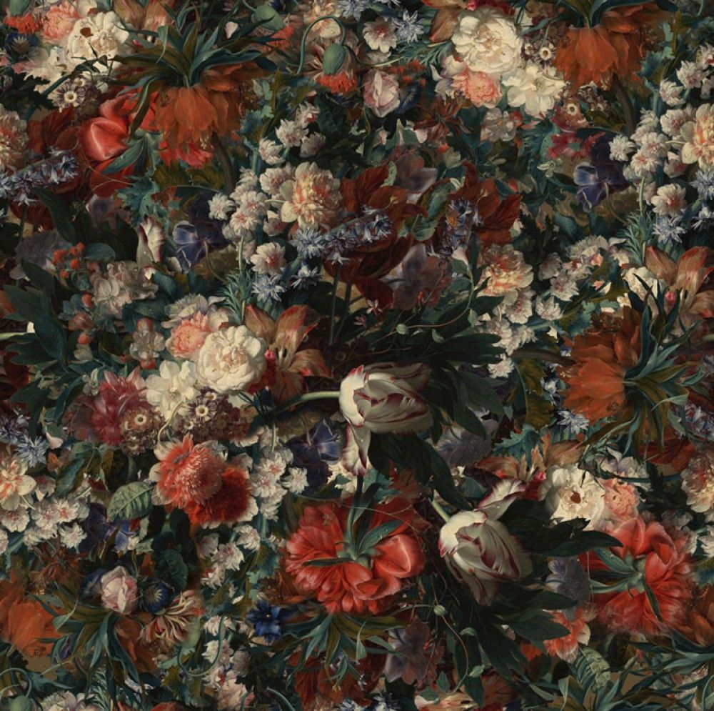 Fototapeta Malowane kwiaty, wzór