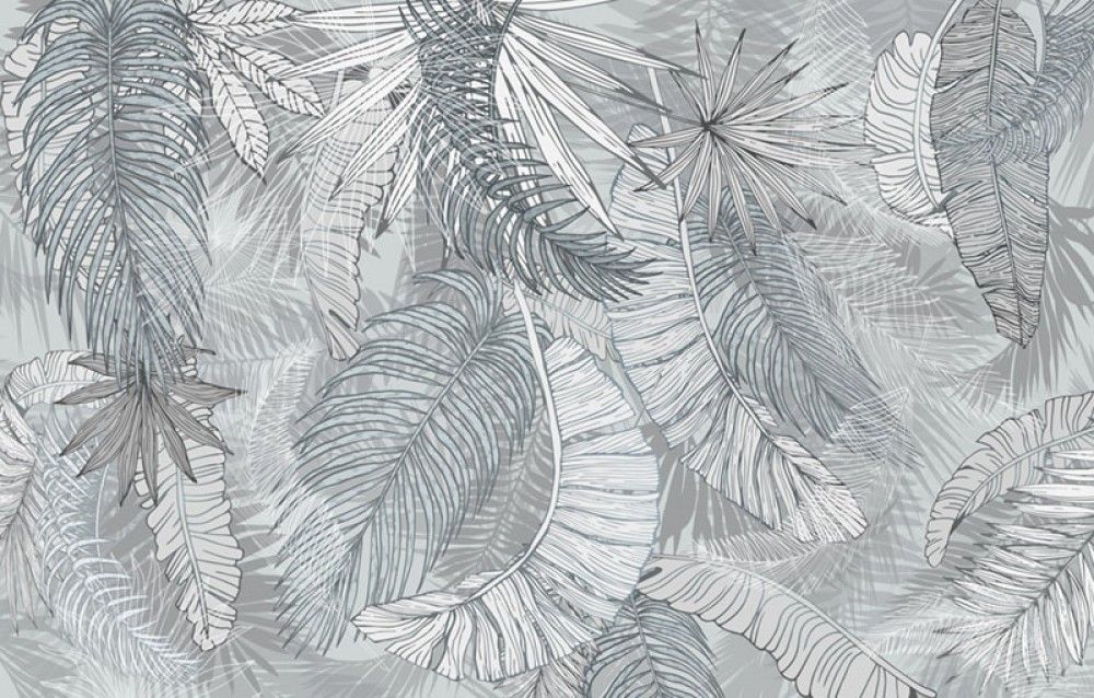 Fototapeta stylowe liście palmowe