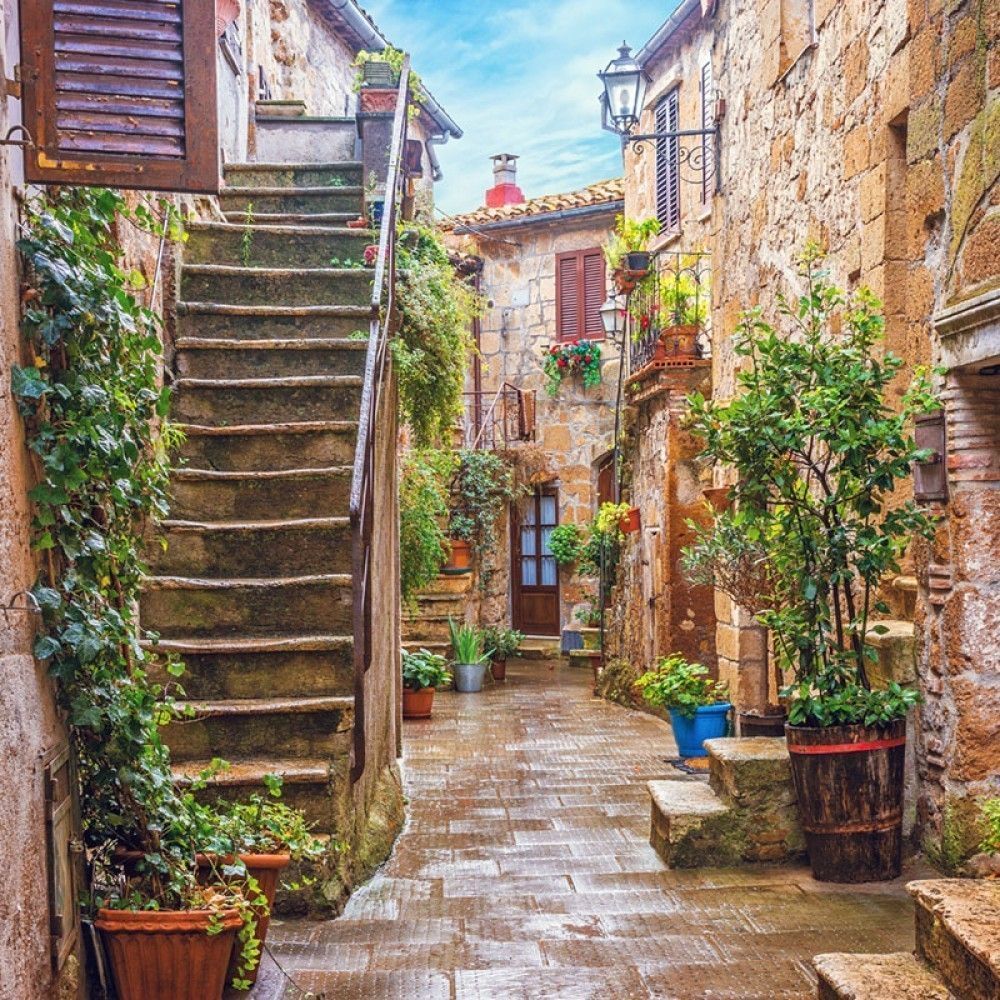 Fototapeta Aleja we włoskim starym mieście