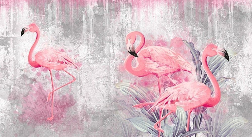  Różowe flamingi