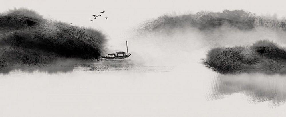 Fototapeta Krajobraz łodzi rybackiej 