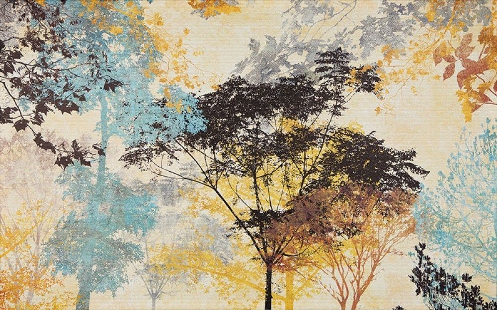 Fototapeta Kolorowe drzewa 3D