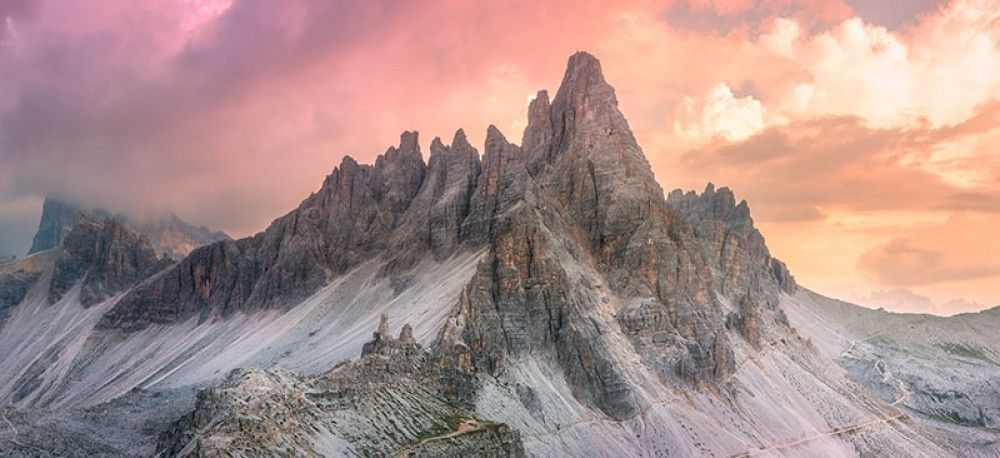 Fototapeta Widok na grzbiet górski Alp