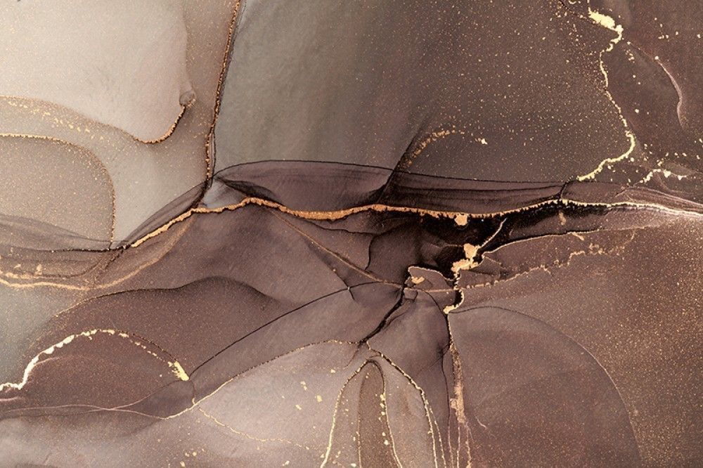 Naklejka na meble Abstrakcyjne malarstwo płynne w odcieniach brązu