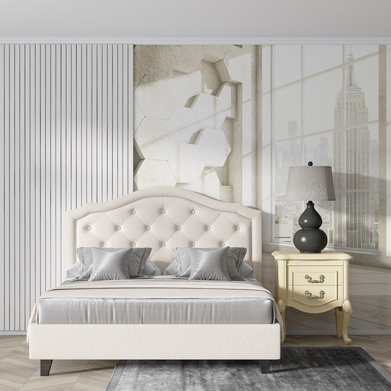 Ściana Plaster Miodu i Okno z Widokiem na New York
