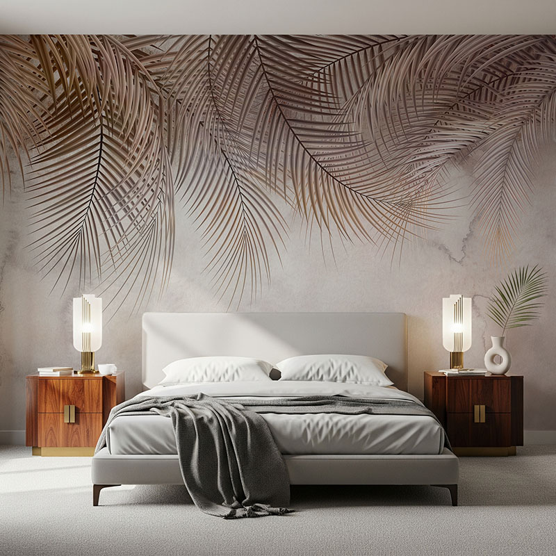 Liście w odcieniach brązu