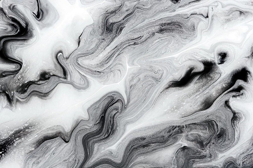 Naklejka na meble Marmurowa abstrakcja czarno biała