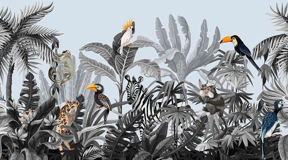 Fototapeta Zwierzęta w dżungli, wzór