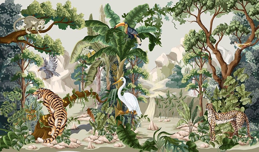 Fototapeta Zwierzęta w dżungli
