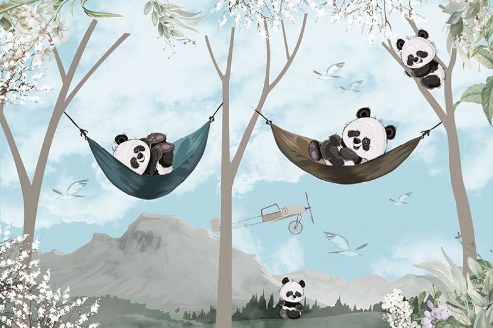 Naklejka na meble Misie Panda