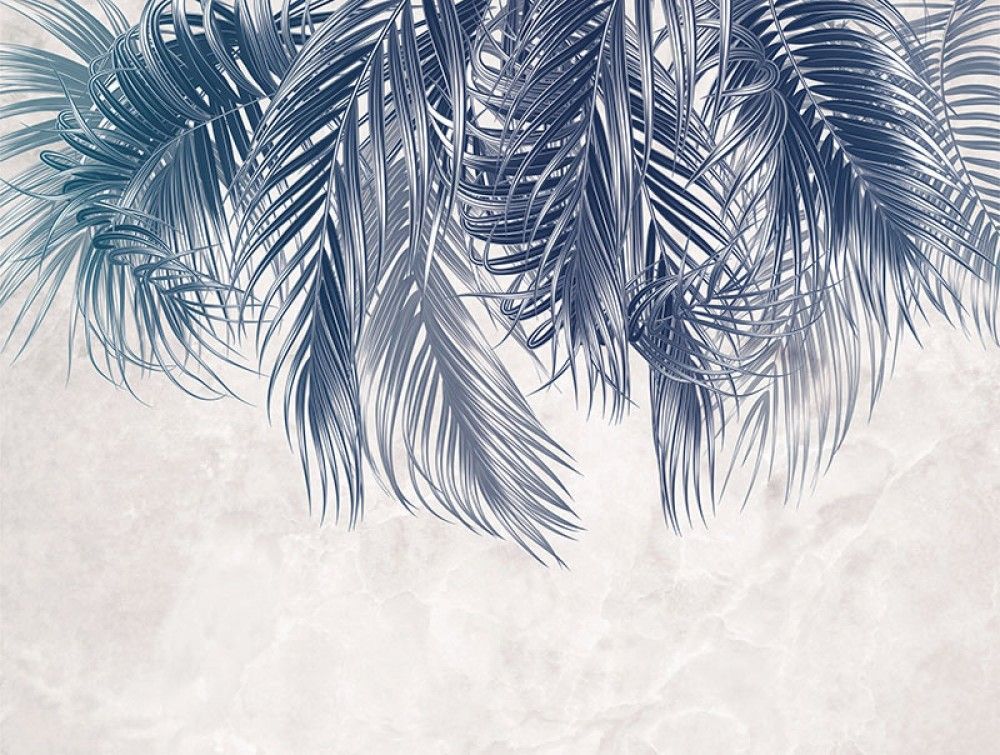 Fototapeta Granatowe liście palmy