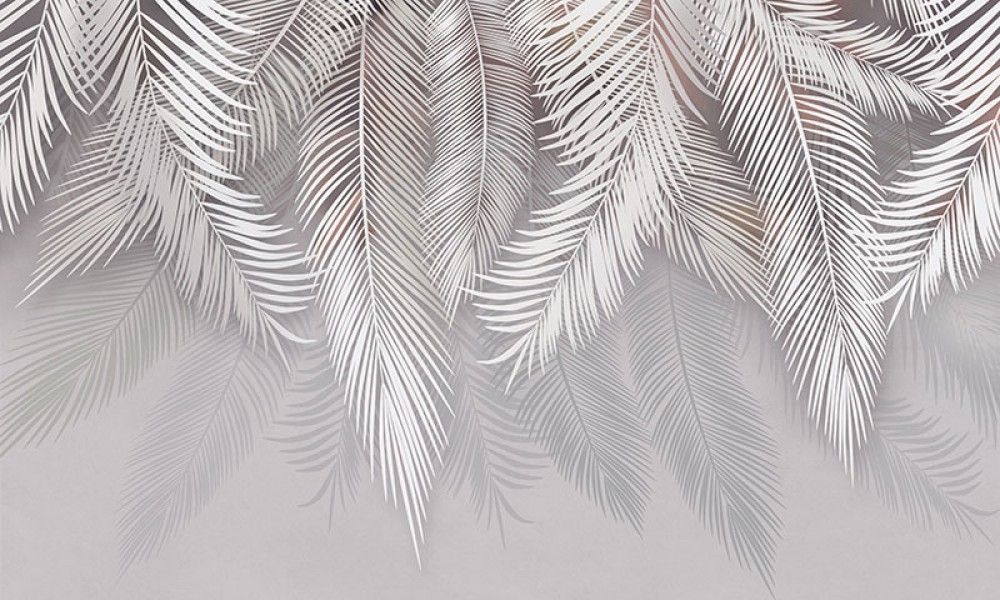Naklejka na meble Egzotyczne liście palmy