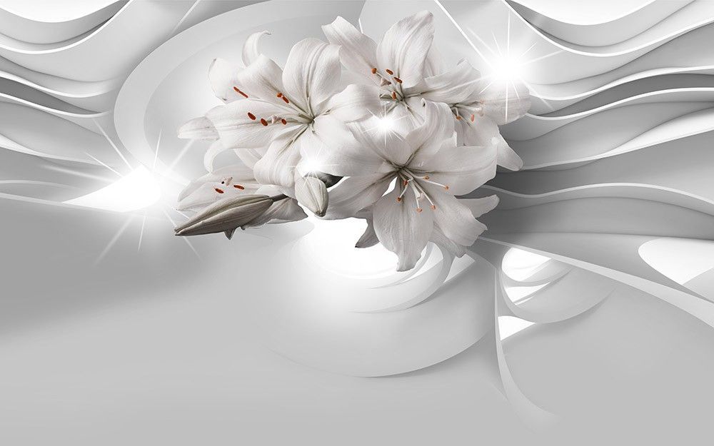 Naklejka na meble Kwiaty 3D