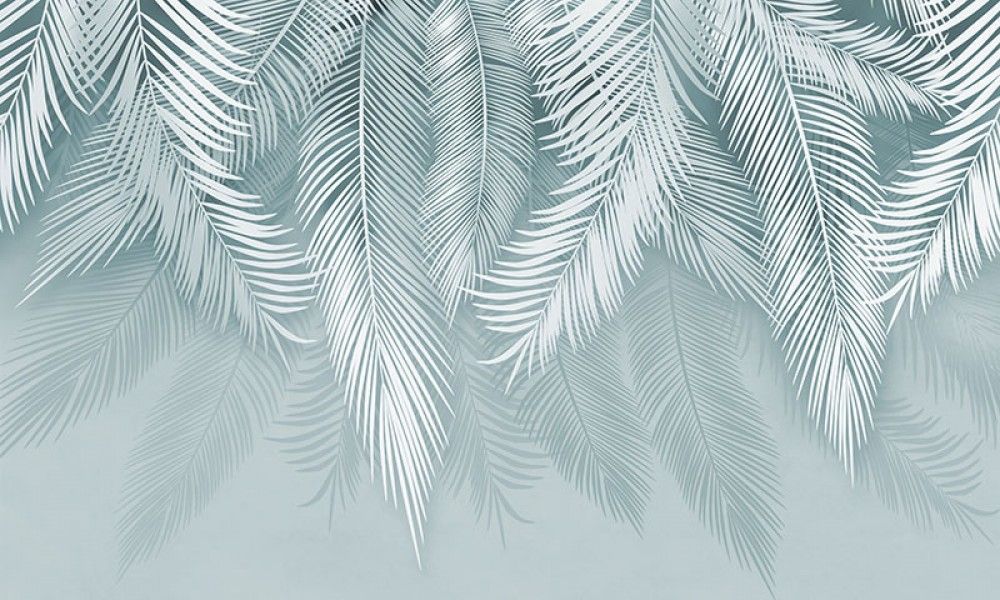 Naklejka na meble Egzotyczne liście palmy