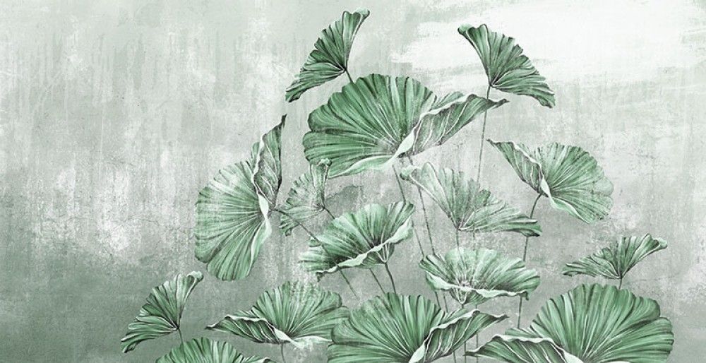 Fototapeta Malowane duże liście