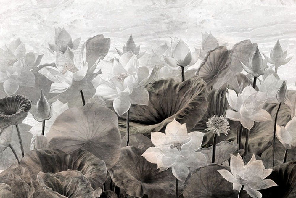 Naklejka na meble Malownicze kwiaty lotosu 