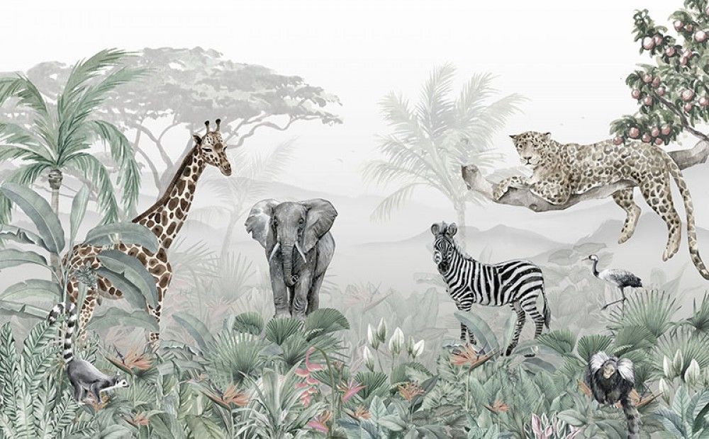Fototapeta Zwierzęta w dżungli