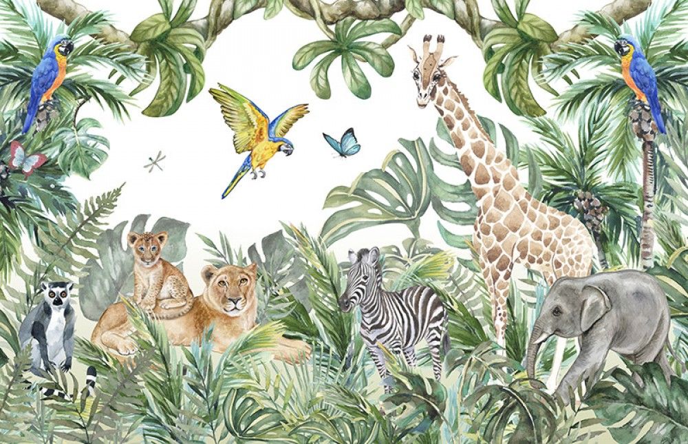 Naklejka na meble Dżungla i Zwierzęta Safari