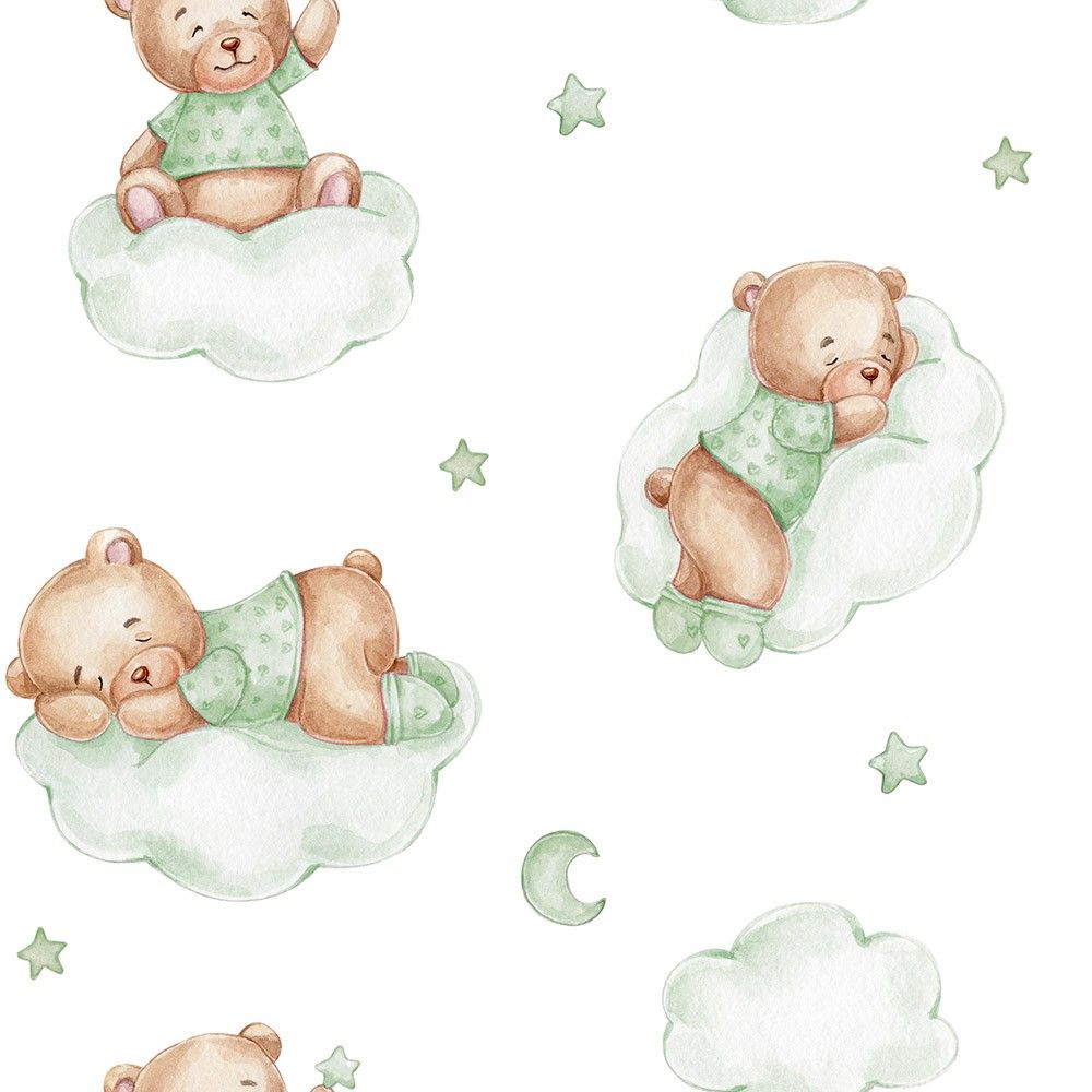  Śpiące niedźwiadki w chmurach, wzór