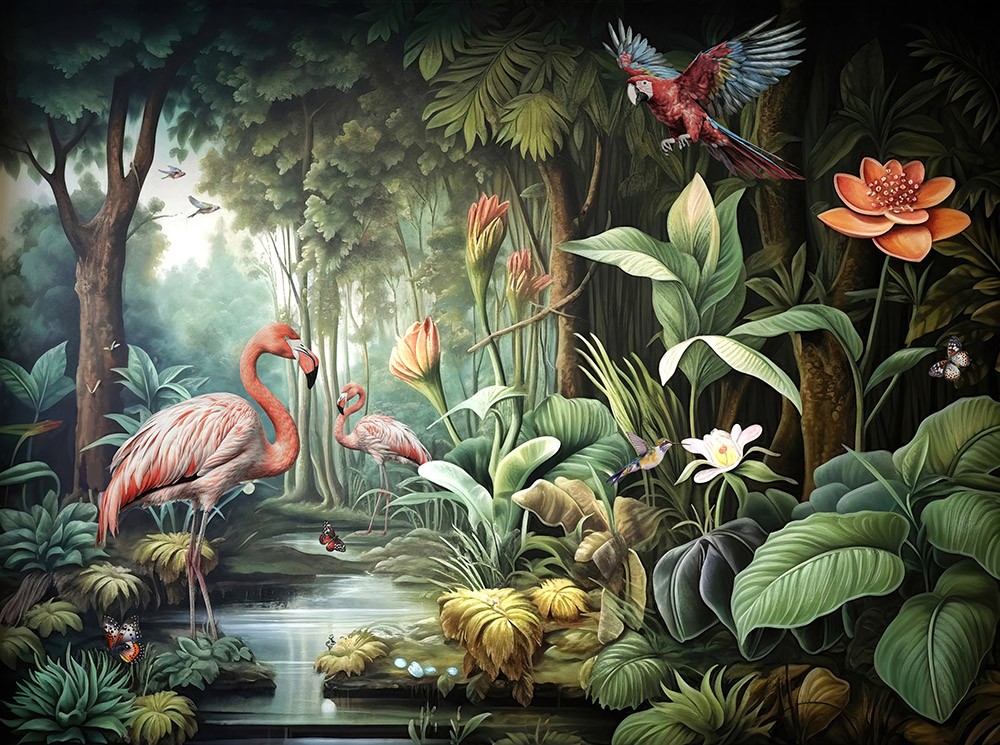 Naklejka na meble Dżungla i zwierzęta