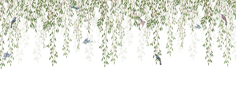  Ptaki wśród gałązek i liści