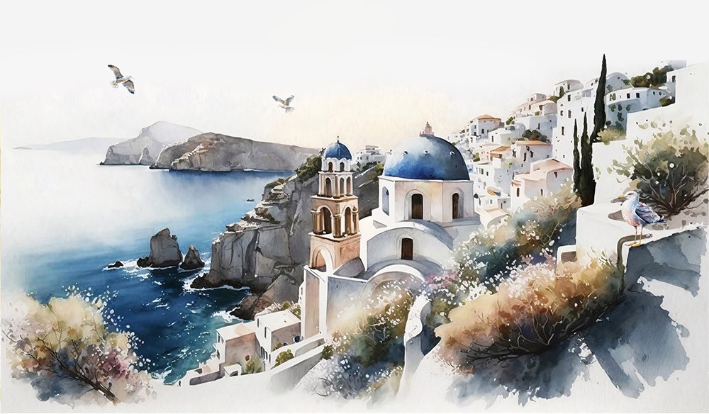 Naklejka na meble Wyspa grecka