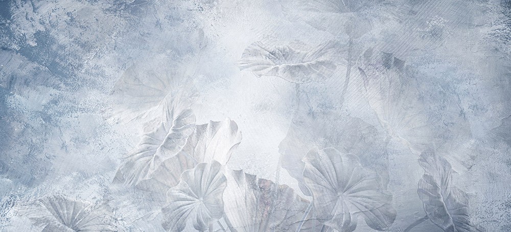Fototapeta Szronione Liście Botaniczne 