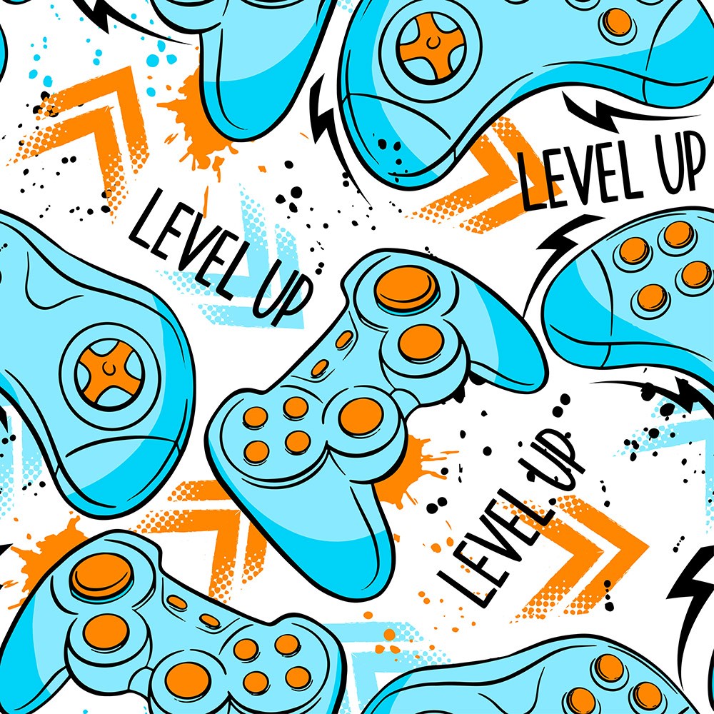 Naklejka na meble Joysticki, wzór