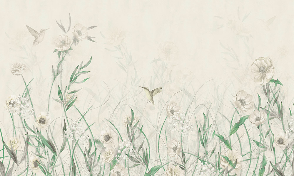 Fototapeta Łąka i ptaki