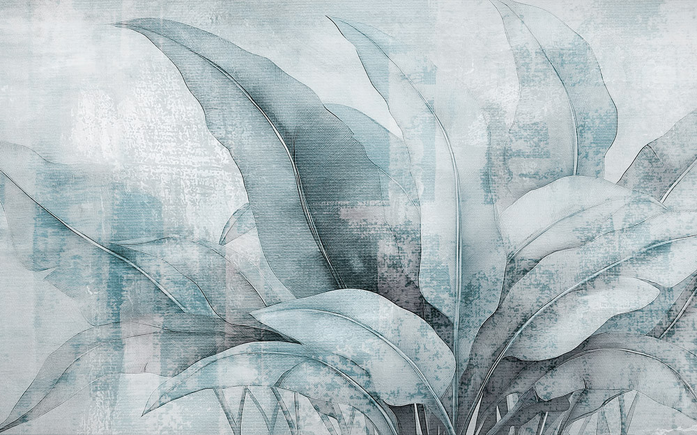 Fototapeta Artystyczne turkusowe liście