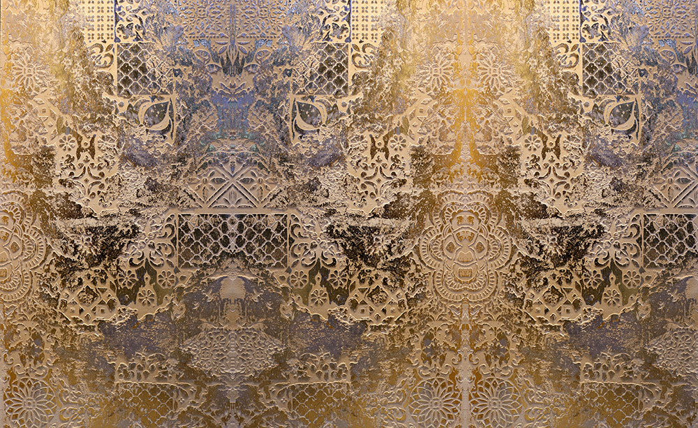 Fototapeta Artystyczne tło w kolorze starego złota