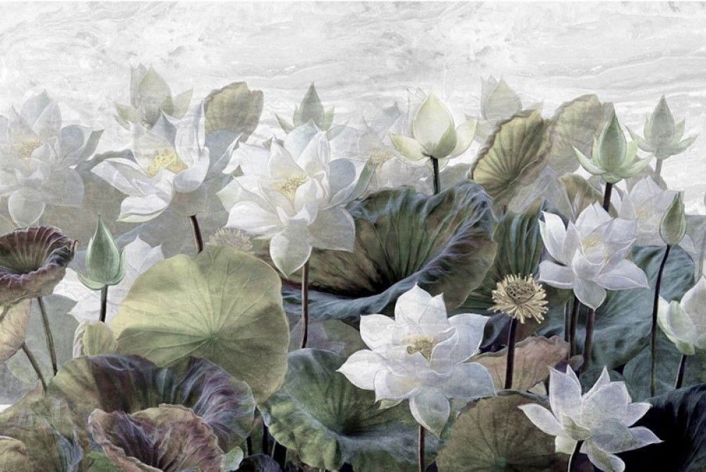 Naklejka na meble kwiat lotosu