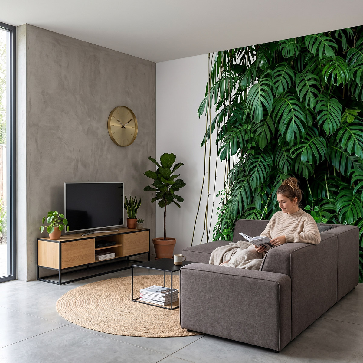 Liście Monstera na białym tle