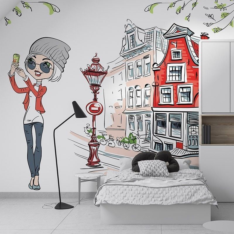 Dziewczyna w mieście, ilustracja