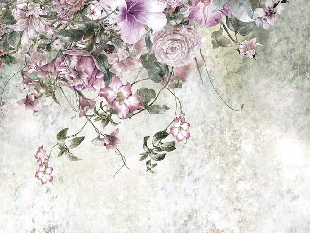 Fototapeta Malowane kwiaty