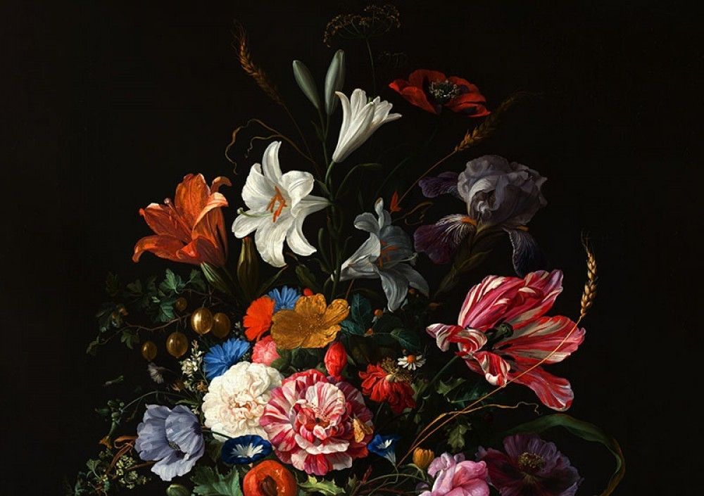 Naklejka na meble Piękny bukiet kwiatów, malarstwo